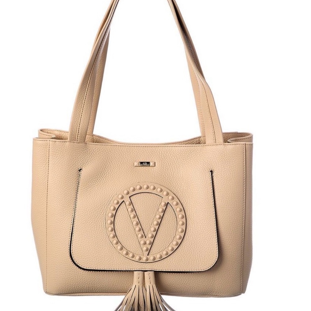 Valentino by Mario Valentino Estelle rock leather tote